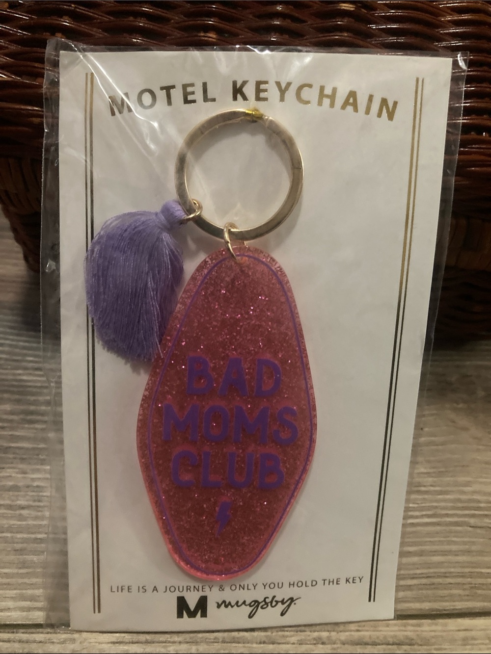 Bad Moms Club Motel Keychain NIB